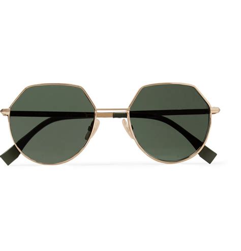 round fendi glasses|fendi hexagon sunglasses.